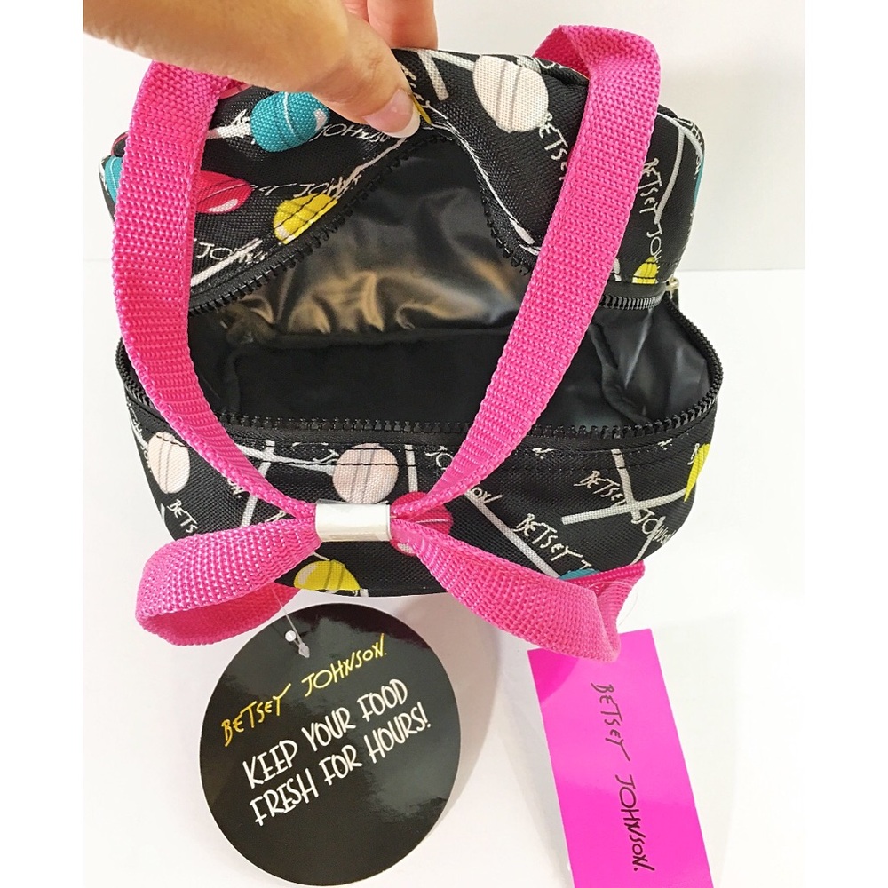 Betsey Johnson Insulated Lollipop Lunch Tote Bag - Picture 4 of 8